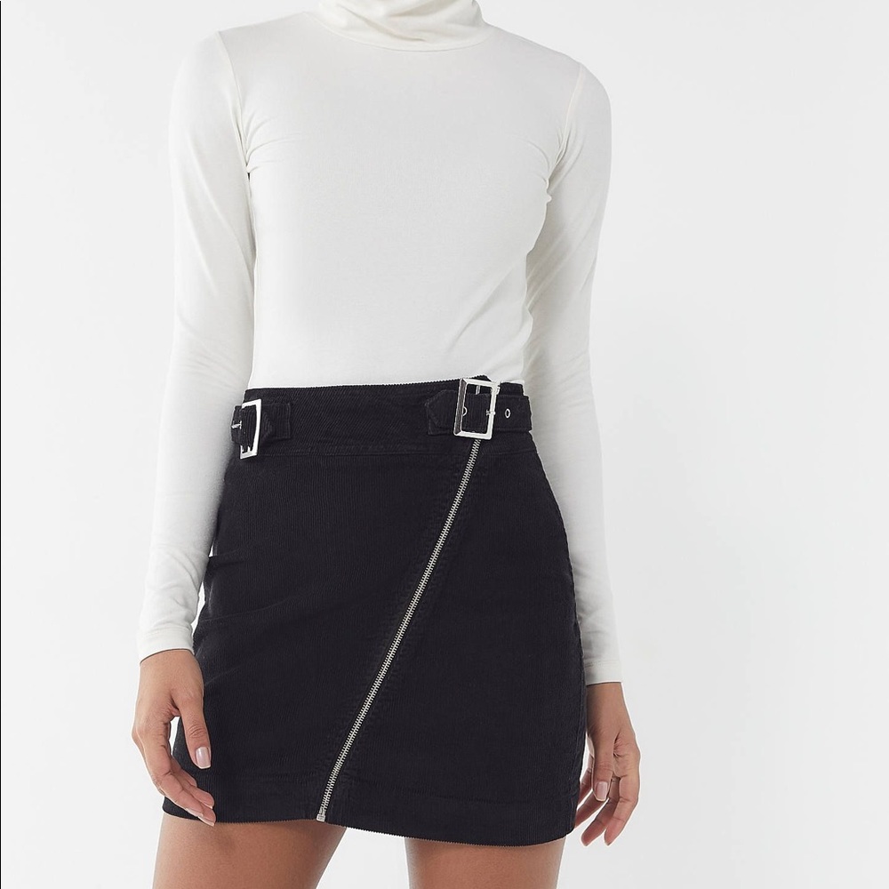 NWOT Urban Outfitters Corduroy Zip Miniskirt